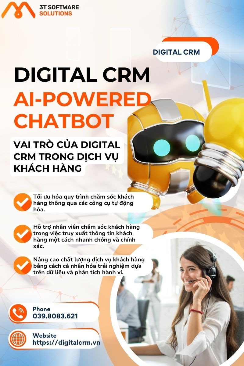 Làm thế nào AI-Powered Chatbot có thể tự động hóa quy trình chăm sóc khách hàng trong Digital CRM