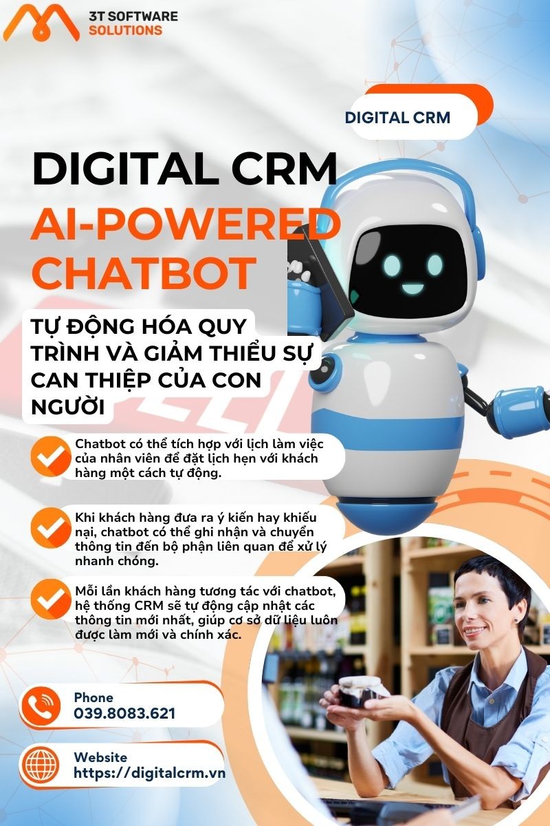 Làm thế nào AI-Powered Chatbot giúp Digital CRM quản lý khách hàng tiềm năng hiệu quả