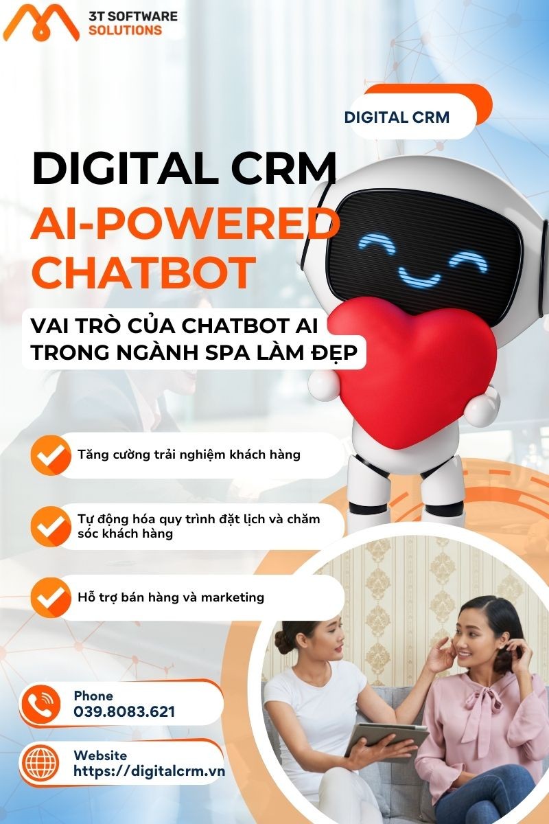Chatbot AI & Digital CRM: Tự động hóa và Tối ưu Hóa Dịch vụ Chăm sóc Khách hàng cho Ngành Spa Làm Đẹp