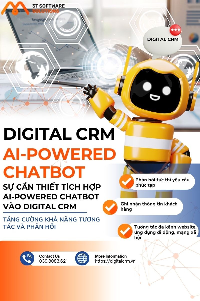 Làm thế nào AI-Powered Chatbot kết hợp Digital CRM tối ưu Digital Marketing thương mại điện tử