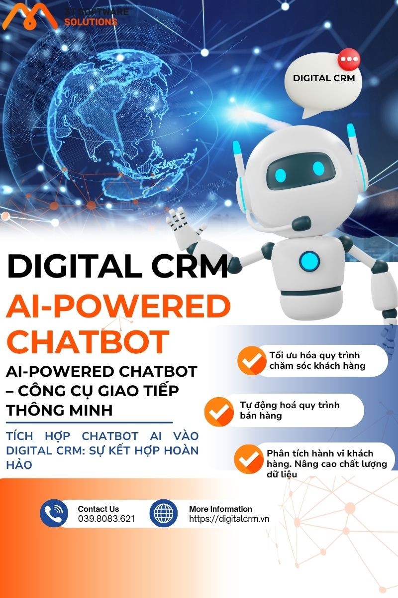 Vì sao doanh nghiệp chuyển đổi số cần tích hợp AI-Powered Chatbot và Digital CRM