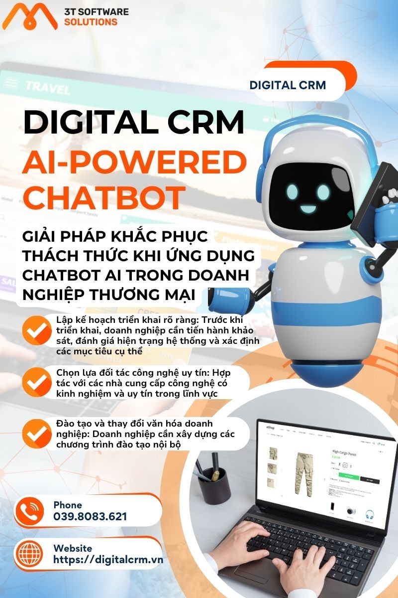 Vì Sao Doanh Nghiệp Thương Mại Nên Ứng Dụng Chatbot AI & Digital CRM: Giải Pháp Chatbot Tự Động Cho Thương Mại Điện Tử Tăng Doanh Số Bán Hàng